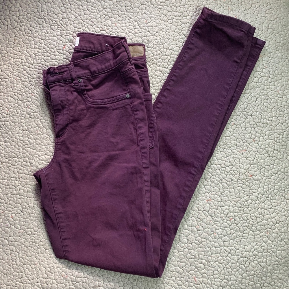 Garage Skinny Purple high-waist stretch Girls/Junior's Denim/Pants size 3